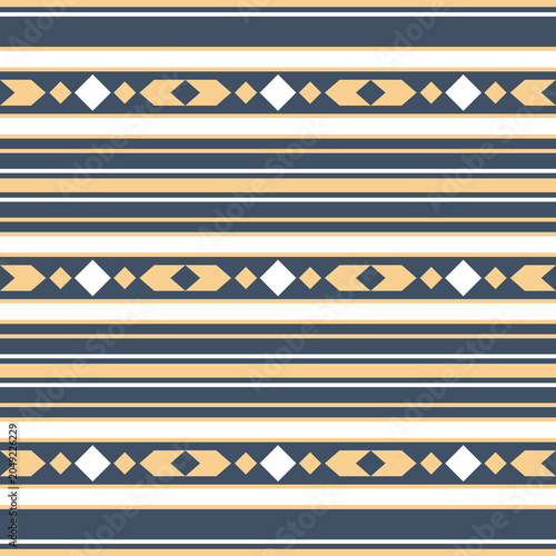 Southwest native seamless pattern ethnic tribal Aztec geometric Navajo Native American fabric earth tone design vector for textile printing