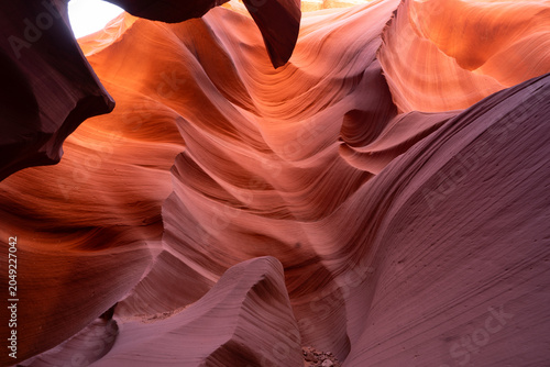 magnificent colors of a slot canyon