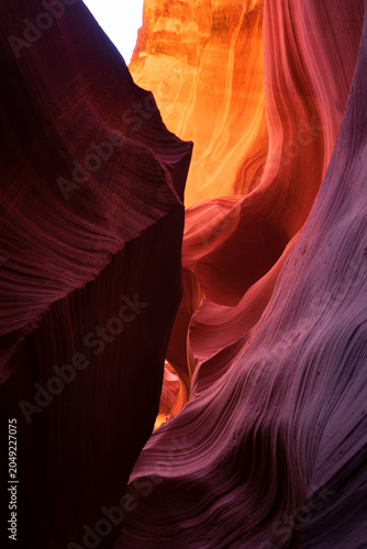 sandstone slot canyon