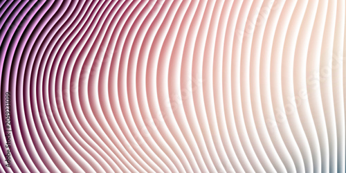 Abstract background of flowing wavy paper layers with soft pink gradient