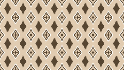 Illustration of Vintage abstract geometric ikat pattern