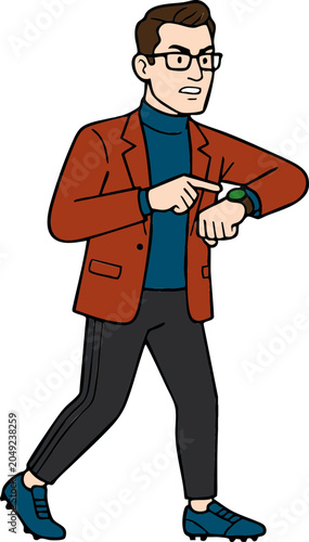 Football Coach Pointing at Whistle and Giving Match Instructions