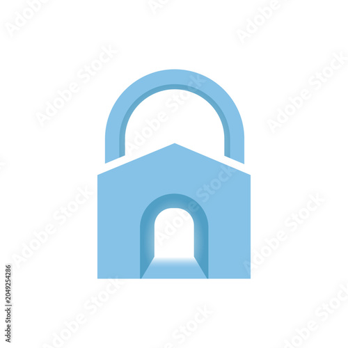 Home Security Logo Design Concept