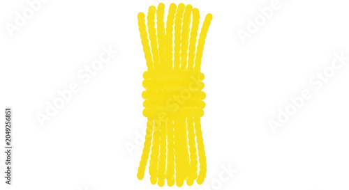 Foto Bunch of yellow spaghetti pasta.