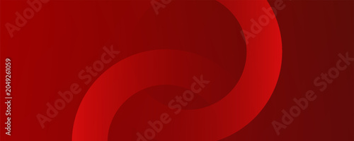 Abstract dark red background with elegant overlapping geometric circles pattern for premium corporate banner. Vector illustration