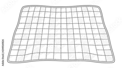 Wire Grid Metal Mesh Sheet Closeup.