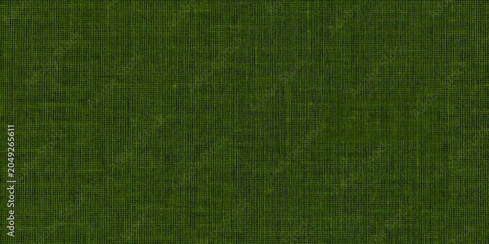 Fototapeta premium Green cloth fabric texture background. Seamless pattern material. Plain simple festive wallpaper design.