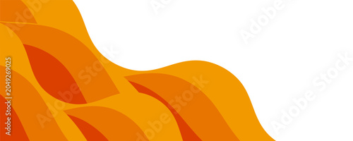 Abstract orange banner background. Graphic design banner pattern background template with dynamic curve shapes