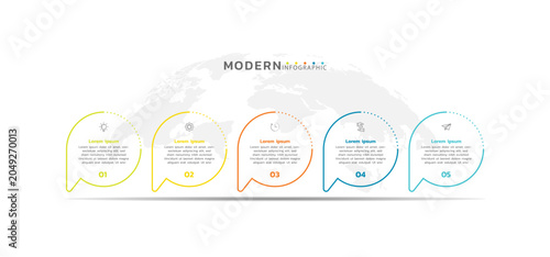 Presentation infographic business template design