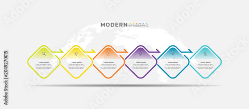 Presentation infographic business template design