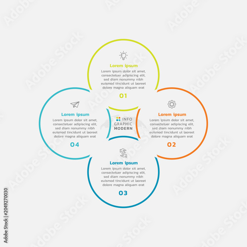 Presentation infographic business template design