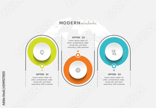 Presentation infographic business template design