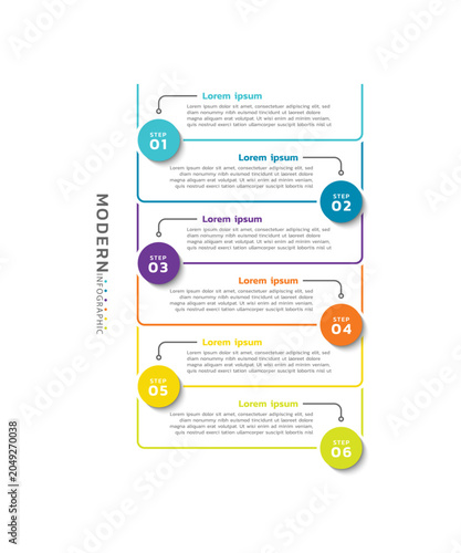 Presentation infographic business template design