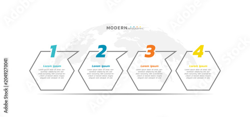 Presentation infographic business template design