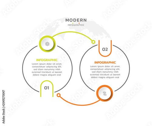 Presentation infographic business template design
