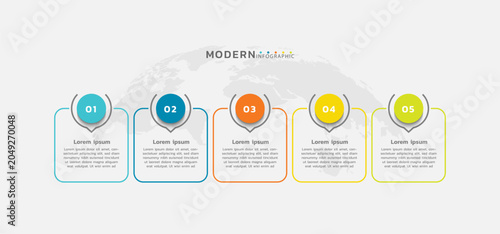 Presentation infographic business template design