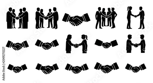 Φωτογραφία Handshake business partnership agreement.