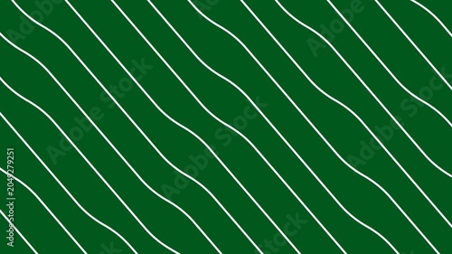 Animated abstract green background featuring elegant flowing white lines creating a seamless motion effect.