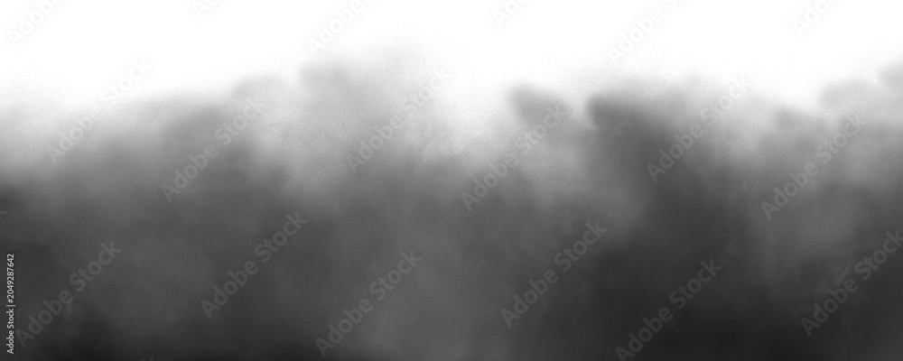 Fototapeta premium dark fog or smoke effect isolated on transparent white background. Steam explosion special effect. Effective texture of steam, fog, smoke png. Design elements