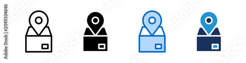 Location Icon Collection With Multiple Styles
