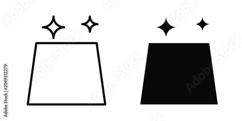 Принти на полотні Clean surface icon