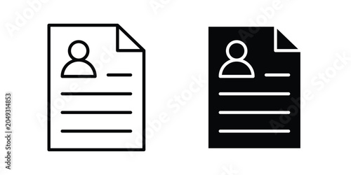 Quadro su tela Job description icon