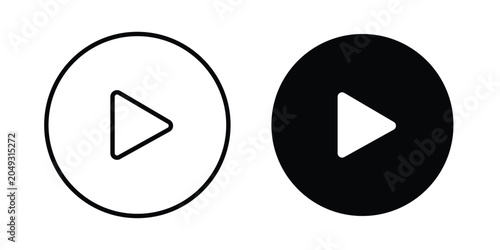 Obraz na płótnie Media play button icon