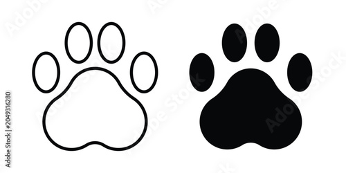 Bild auf Leinwand Paw icon