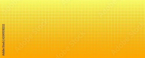 Fotografia Dots halftone yellow orange color pattern gradient texture with technology digital background