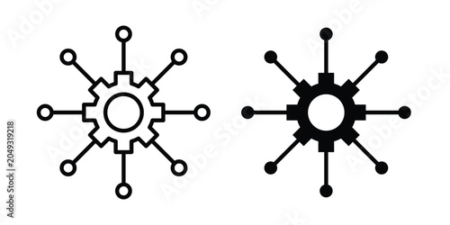 Schilderij op canvas Useful functions icon