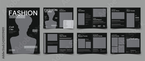 Fotografie Fashion Magazine Layout Design
