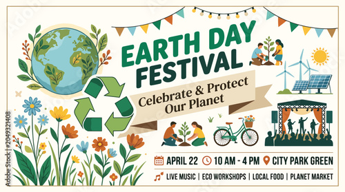 Earth Day Festival Celebrate Our Planet.