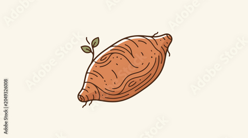 Tableau sur toile Freshly baked croissant pastry on plate.
