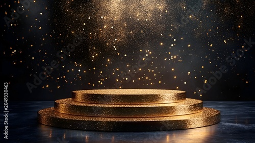 golden bokeh background