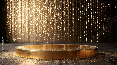 golden bokeh background