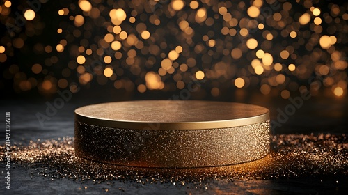 golden bokeh background