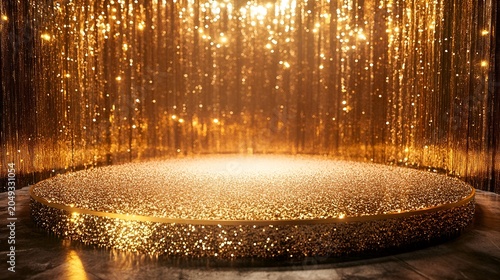 golden bokeh background