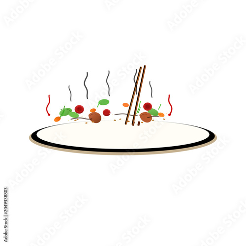 Steaming Noodle Delight Flavor Packed Asian Food