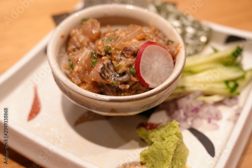 Gomasaba, Fukuoka Specialty Fresh Mackerel Sashimi with Sesame Soy Sauce - 福岡名物 ごま鯖 新鮮なサバの刺身
