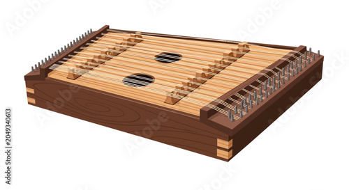 Traditional musical instrument with metal keys.