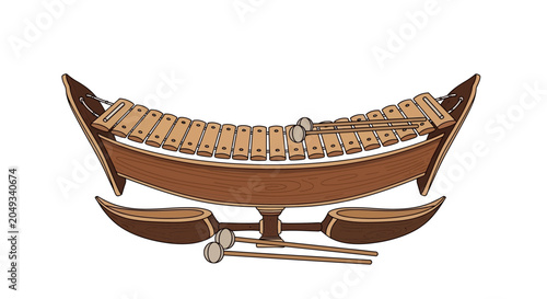 Traditional Thai musical instrument Khlui.
