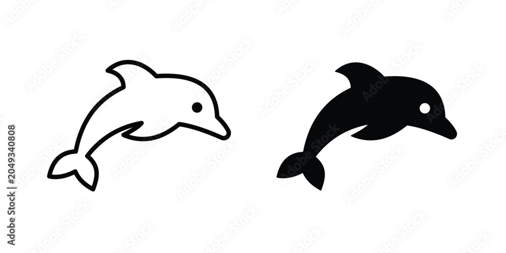 Fototapeta premium Dolphin icon