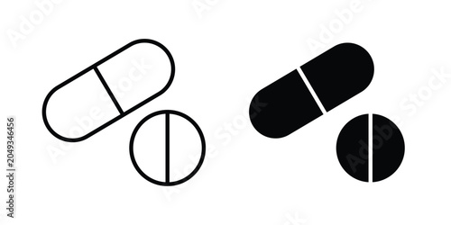 Obraz na płótnie Pills icon