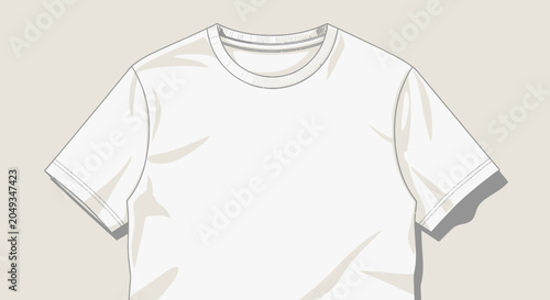 Foto Blank white t-shirt illustration
