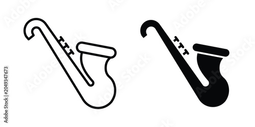 Canvas Print Saxophone icon