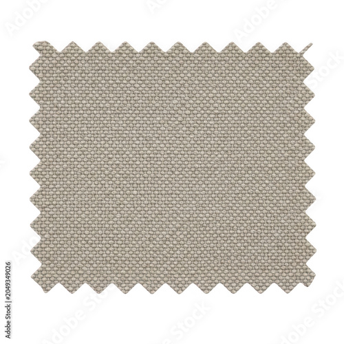 Close-up of textured gray fabric with subtle stripes