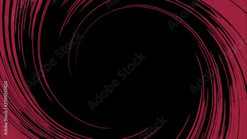 Pink Spiral Transition Animation with Circular Swirl Effect, Dynamic Motion Graphic Background for Video Editing