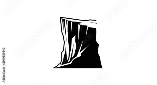 Foto Black and white fabric folds closeup.