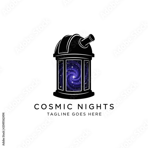 Educational and professional logo for observatories, astronomy clubs, and scientific journals.