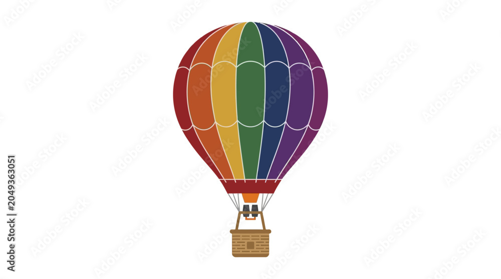 Fototapeta premium Colorful Hot Air Balloon Ride.